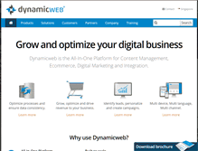 Tablet Screenshot of dynamicwebapac.com